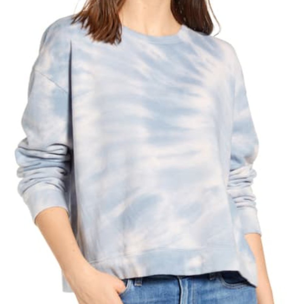 Splendid Twilight Tie Dye Sweatshirt Peri/Blush L